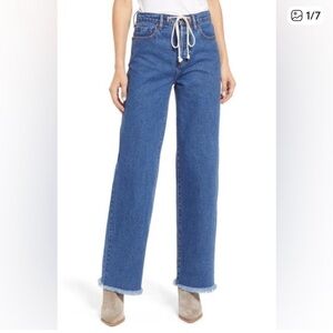 Hidden Blue Jeans with drawstrings